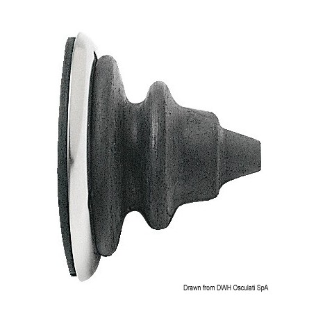 Bague passe-câbles inox avec soufflet Dutral Le lot de 2 - Osculati Soufflet câble de direction 8033137072819 03.410.00