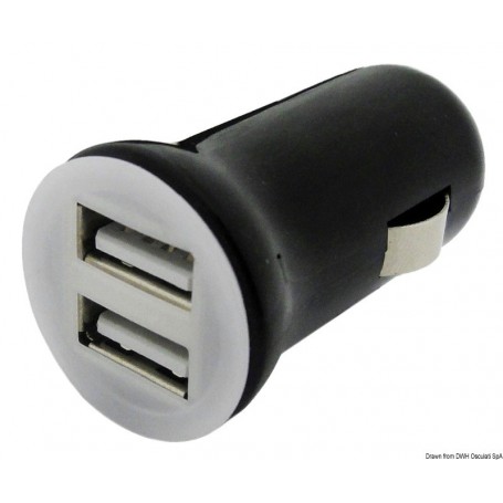 Prises USB 12/24V - Osculati Prises et allume-cigares 8033137038990 14.517.09