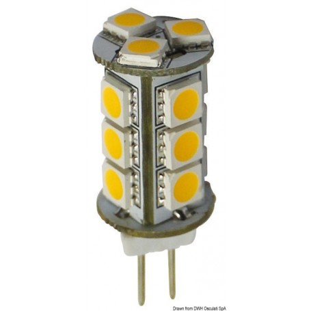 Ampoule LED SMD culot G4 pour spots - Osculati ampoule-led-basse-consommation-12-24V 8033137045530 14.441.11