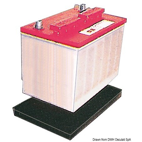 Plateau porte-batterie - Osculati batterie, bac et cosses 8033137091490 14.549.01