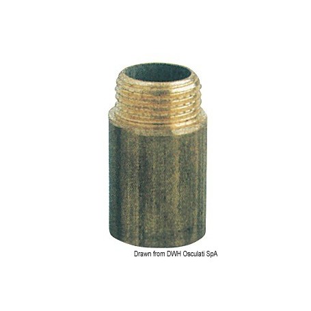 Rallonge mâle/femelle en laiton Vannes & Raccords plomberie 8033137100727 17.278.04
