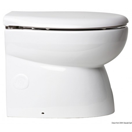 Modèle Élégant bas avec pompe SILENT 80 dB - Osculati Wc marin 8033137051593 50.216.01