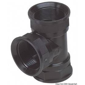 Raccords en T en thermopolymère haute résistance Le lot de 5 - Osculati Vannes & Raccords plomberie 8033137099854 17.237.50