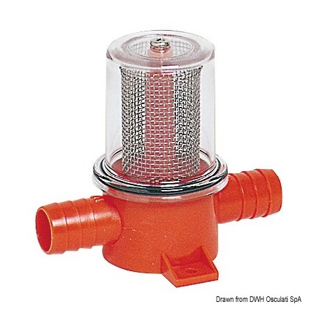 Filtre en ligne pour pompe de fond de cale et douche - Osculati Pompe de cale électrique 8033137002687 17.179.12