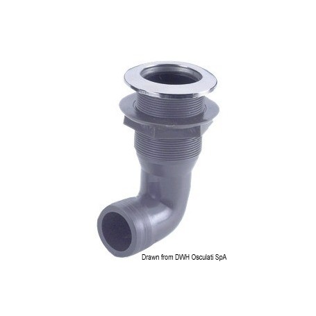 Passe-coque à 90° - Osculati Crépine / Passe coque 8033137102295 17.328.34