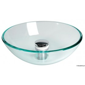 Lavabo semi-sphérique en verre transparent - Osculati Eviers Lavabos et Robinets 8033137153082 50.189.34