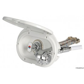 Coffret douche Oval avec robinet mélangeur et douche à bouton Desy - Osculati Douche et douchette 8033137093166 15.240.20