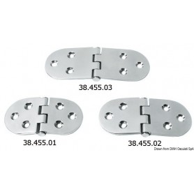 Charnières 3 mm HEAVY DUTY - Osculati Charnières Haute Qualité 8033137129339 38.455.01