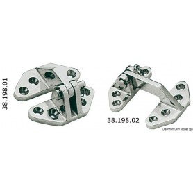 Charnières pour local moteurs et écoutilles - Osculati Charnières Haute Qualité 8033137004810 38.198.01