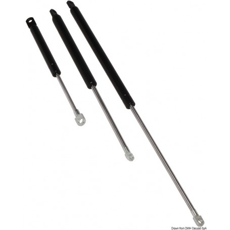 Ressorts à gaz en acier verni ou inox - Osculati Vérin de capot 8033137046728 38.004.00