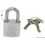 Cadenas à clé système Abloy - Osculati Verrou, Sauterelle et Grenouillère 8033137004438 38.021.25
