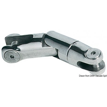 Jonction d'ancre 2 articulations AISI 316 - Osculati Manilles Émerillons mouillage 8033137067488 01.742.08
