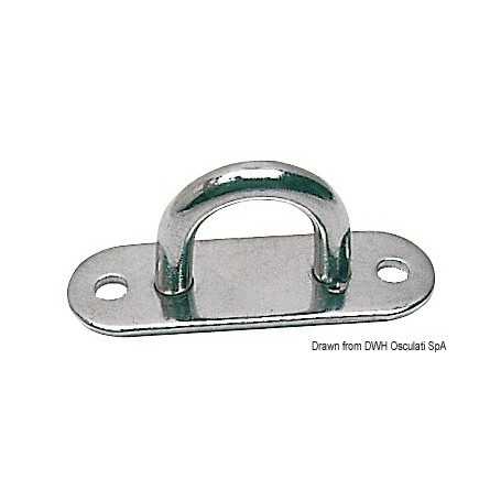 Pontets à base plate Lot de 10 - Osculati Cadènes, pontets et filoirs 8033137048739 39.002.00