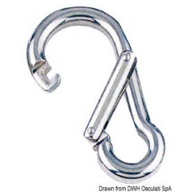 Lot Mousqueton ouverture asymétrique AISI 316 - Osculati Manilles, mousquetons 8033137081569 09.590.08