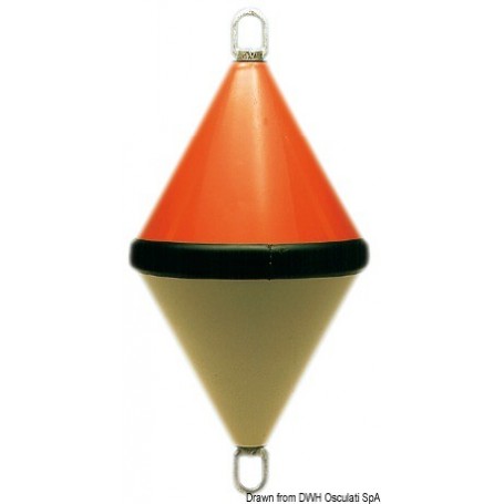 Bouées corps-mort biconique en ABS renforcé bicolore - Osculati Bouées mouillages et corps mort 8033137120251 33.171.20
