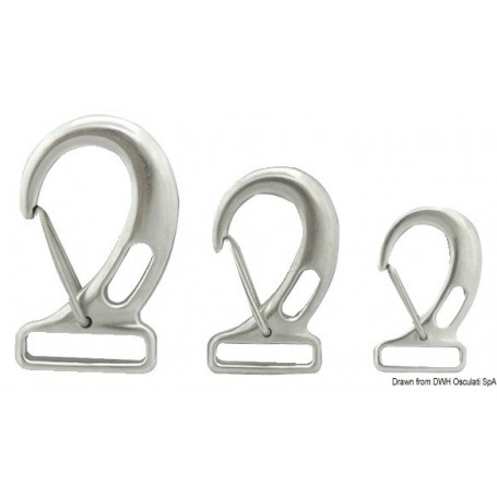 Lot Mousqueton AISI 316 pour sangle - Osculati Les sangles d'arrimage 8033137081408 09.249.01