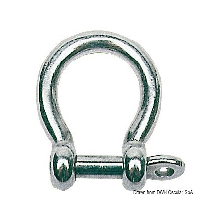 Lot Manilles lyres AISI 316 - Osculati Manilles, mousquetons 8033137080463 08.421.04
