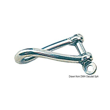 lot Manilles torses en inox moulage de précision - Osculati Manilles, mousquetons 8033137080654 08.856.04