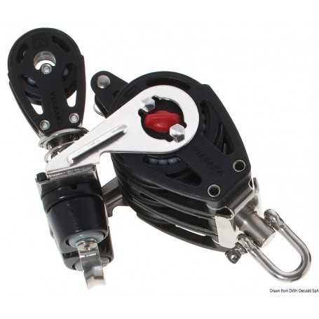 Poulies winch VIADANA (avec cliquet) à billes en matériau composite - Viadana 803313716537555.408.00