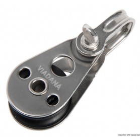 Poulies VIADANA pour câble métallique réa 25 mm - Viadana Les poulies pour voilier 8033137165450 55.511.73