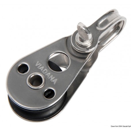 Poulies VIADANA pour câble métallique réa 25 mm - Viadana Les poulies pour voilier 8033137165450 55.511.73