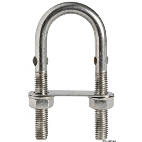 Cadène en U En inox Vendu par 10 - Osculati Cadènes, pontets et filoirs 8033137048845 39.126.01