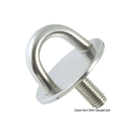 Plaque avec cavalier et vis sans tête - Osculati Cadènes, pontets et filoirs 8033137130885 39.325.01