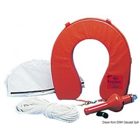 Bouée fer à cheval 22.416.02 complète + housse de rangement - Osculati Homme à la mer 8033137112089 22.424.01