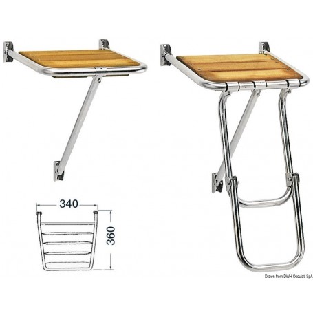 Mini-passerelle Pour zodiacs - Osculati plateforme de bain 8033137150029 48.420.08