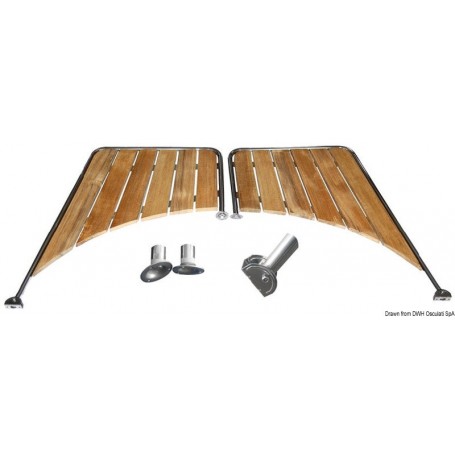 Plate-formes pour bateaux à poupe ronde (Gozzi / Pilotine) - Osculati plateforme de bain 8033137150487 48.443.40