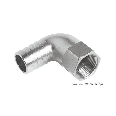 Embout femelle coudé à 90 inox 316 - Osculati Vannes & Raccords plomberie 8033137097591 17.194.01