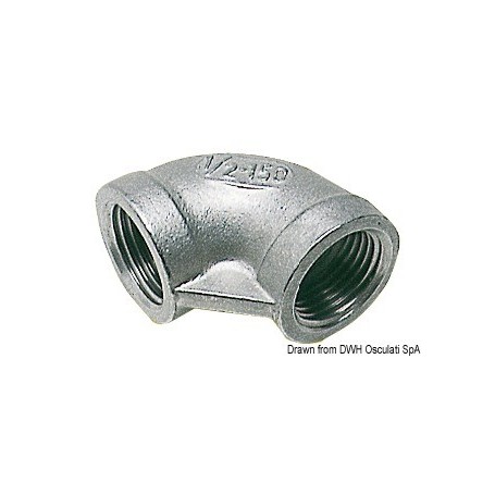 Raccords coudés 90 femelle/femelle inox - Osculati Vannes & Raccords plomberie 8033137102134 17.326.01