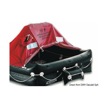 Radeau FRANCE norme ISO 9650 - Osculati Radeaux de survie 8033137112645 22.712.12