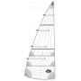 Grand-voile semi-lattée SO radial