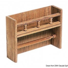 Porte-essuie tout avec range-épice Accessoires Teck 8719497020799 71.602.66