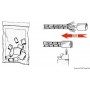 Embouts thermo-rétractables en plastique blanc pour amarres - Osculati Cordages  06.202.00