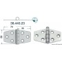 Charnières 2 mm - Osculati Charnières Haute Qualité 8033137129117 38.440.23