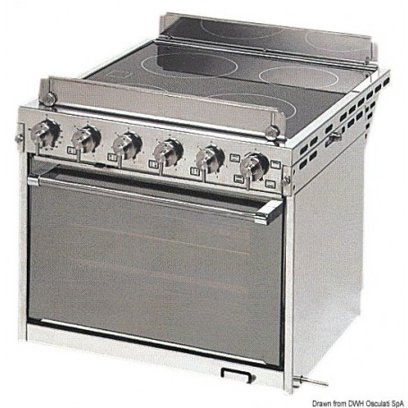 Cuisinière électrique avec four TECHIMPEX "Horizon" - Techimpex plaque chauffante et cuisinière 8033137154294 50.390.04
