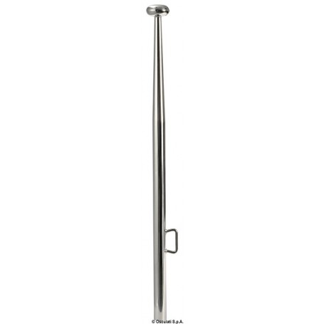 Hampe de pavillon en inox poli miroir. Ogive terminale.  - Osculati 803313712207135.393.01