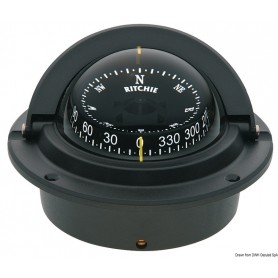 Compas RITCHIE Voyager 3" (76 mm) avec compensateurs et éclairage  - Ritchie navigation Compas et boussoles 10342149480 25.082.0