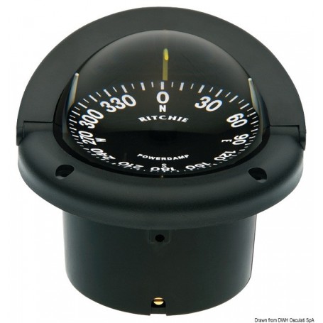 Compas RITCHIE Helmsman 3" 3/4 (94 mm) avec compensateurs et éclairage - Ritchie navigation