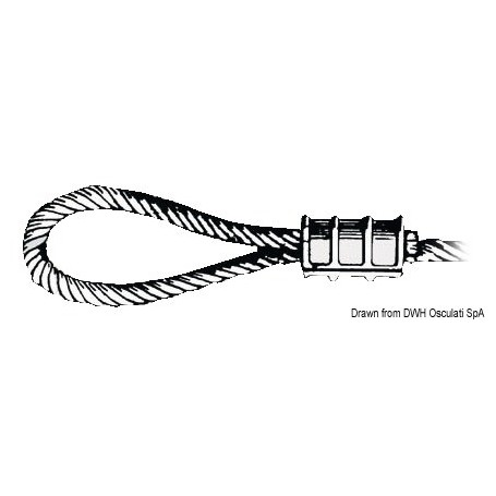 Manchon pour épissure en aluminium  - Osculati Ridoirs 8033137073137 04.566.02