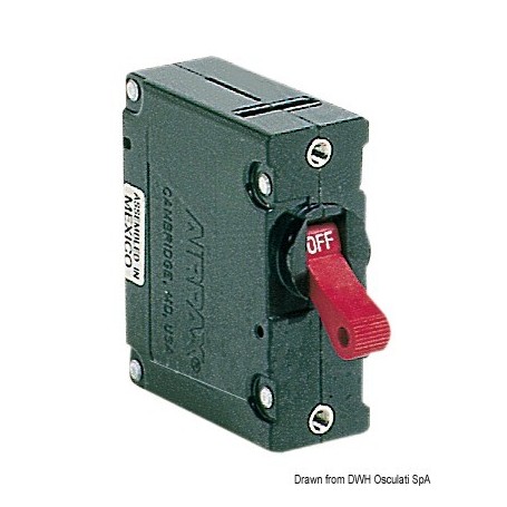 Interrupteurs AIRPAX à levier magnéto/hydrauliques à fusible automatique rechargeable - Osculati Tableaux électriques 8033137092