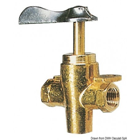 Robinet carburant 3 voies – Osculati Nourrices et réservoir carburant 8033137100802 17.302.03