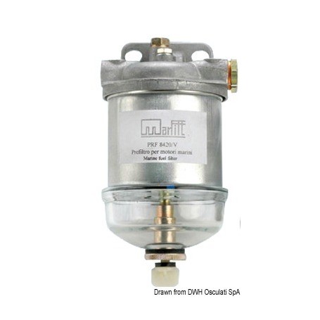 Filtre décanteur pour gasoil en aluminium moulé - Osculati