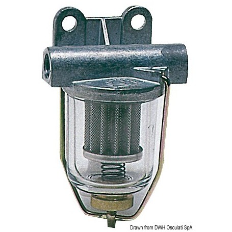 Filtre carburant avec cuve transparente en verre - Osculati Filtres universels 8033137103711 17.656.00