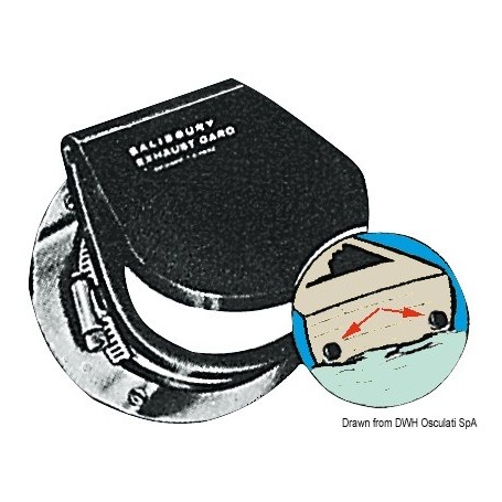 Couvercle d’échappement - Osculati Echappement bateau 8033137035302 51.381.99