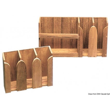 Range-assiette et tasse (empilables) Accessoires Teck 8033137173851 71.602.03