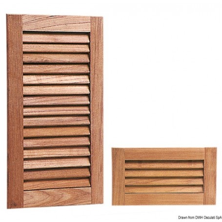 Grilles d'aération à persienne – épaisseur 18 mm Accessoires Teck 8033137174179 71.607.10