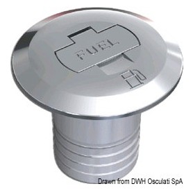 Bouchon en laiton chromé, à clé